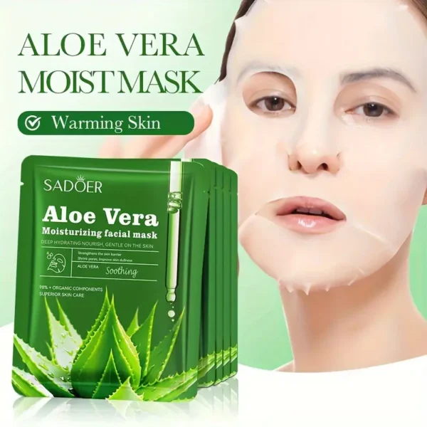 Aloe Vera Rich Hydration Facial Mask Set - Image 3