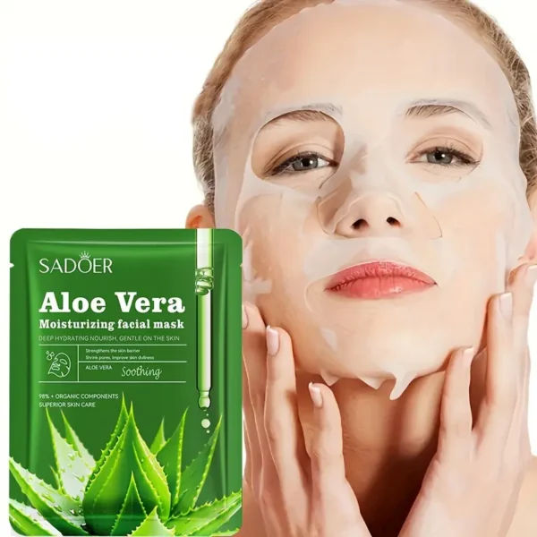 Aloe Vera Rich Hydration Facial Mask Set - Image 4